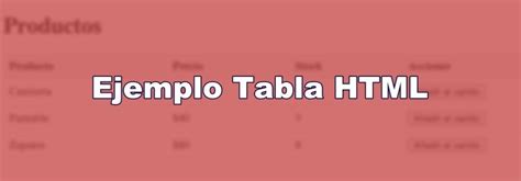 Ejemplo De Tabla Html Simple Bootcamp Developer