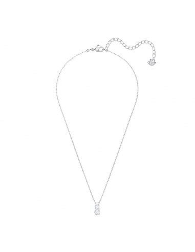 Swarovski Collana Attract Trilogy Round Placcato Rodio 5414970