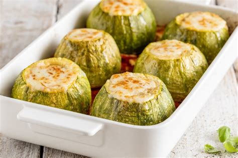 Ricetta Zucchine Tonde Ripiene Di Provola Affumicata Cucchiaio D Argento