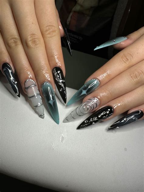 Acrylic Nails Stiletto Long Acrylic Nails Stiletto Nail Designs