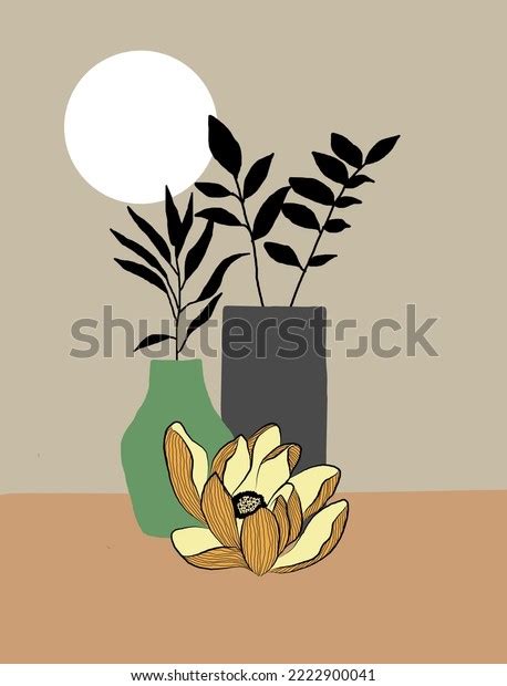 Minimalist Art Line Wall Art Posters Stock Illustration 2222900041 ...