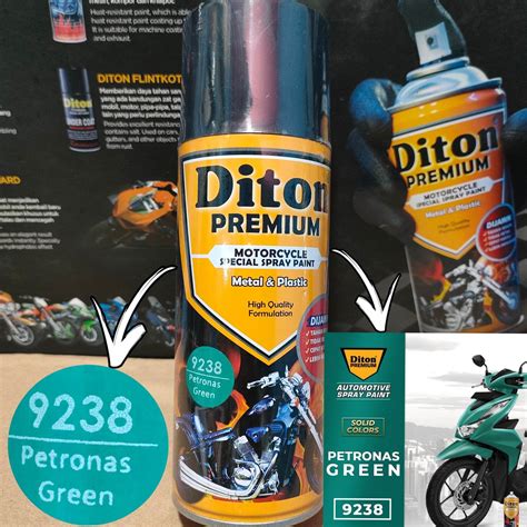 Diton Premium Pilox Pilok Cat Semprot Ready Berbagai Warna Hijau Green