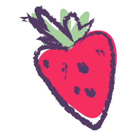 Red Strawberry Semi Flat Png And Svg Design For T Shirts