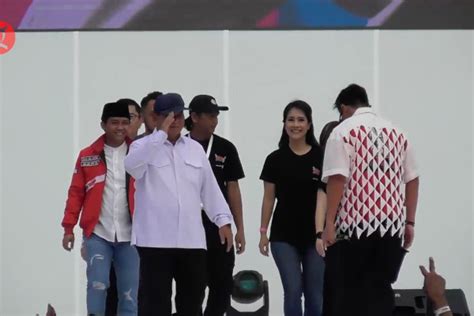 Capres Prabowo Subianto Hadiri Hut Ke Psi Di Kota Semarang Antara News