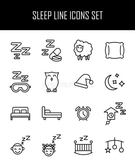 Pillow Icon Or Logo In Modern Line Style Stock Vector Illustration