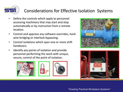 Ppt The Safe Isolation Of Machinery And Equipment Using Lockout