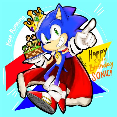 Happy Birthday Sonic Flowerfueled Illustrations Art Street