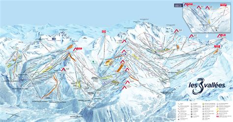 Plan Des Pistes Du Domaine Skiable Val Thorens Les Menuires