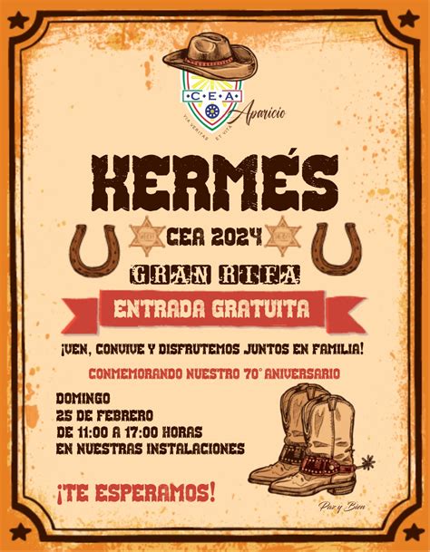 Gran Kermés CEA 2024 Los esperamos Centro Escolar Aparicio