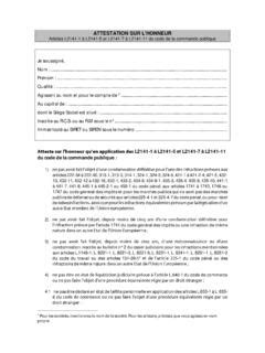 Notice Explicative Attestation Sur Lhonneur Article