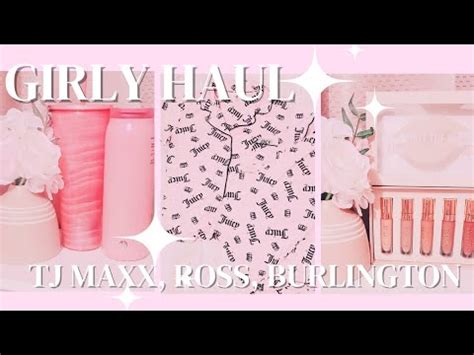 Girly Haul Juicy Couture Starbucks TJ Maxx Ross And Burlington