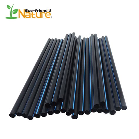 Biodegradable Black Disposable Pla Eco Plastic Straw Compostable