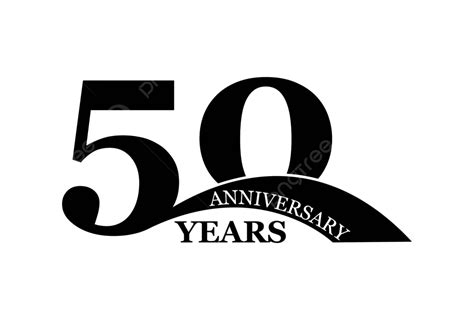 50 Years Anniversarysimple Flat Designlogo Anniversary Icon Layout