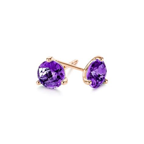 14k Rose Gold Amethyst Stud Martini Earrings 106397 Seattle Bellevue