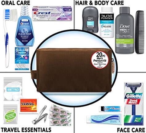 Convenience Kits International Mens Premium 20 Piece Kit With Travel