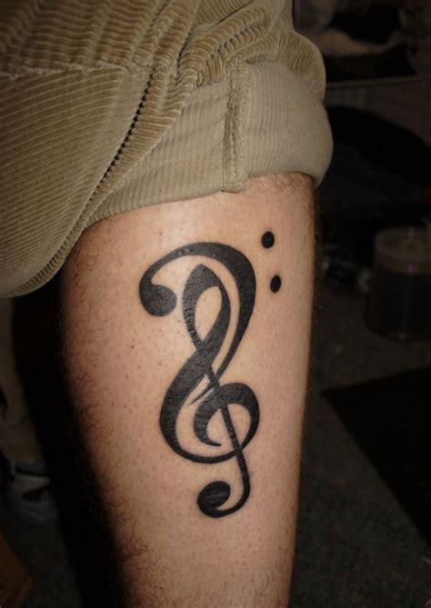 Treble Clef Tattoos Treble Clef Tattoo Music Tattoo Designs