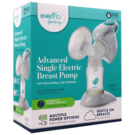 Evenflo Advanced Single Electric Breast Pump Includes Flanges Bottles