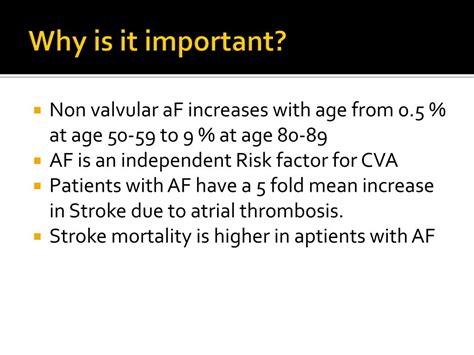 Ppt Antithrombotic Therapy In Non Valvular Af Patients Powerpoint