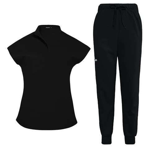 Niaahinn Scrubs Set For Women Nurse Uniform Jogger Suit Stretch Top