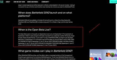 Battlefield 2042 cuándo empieza la beta abierta para jugar gratis