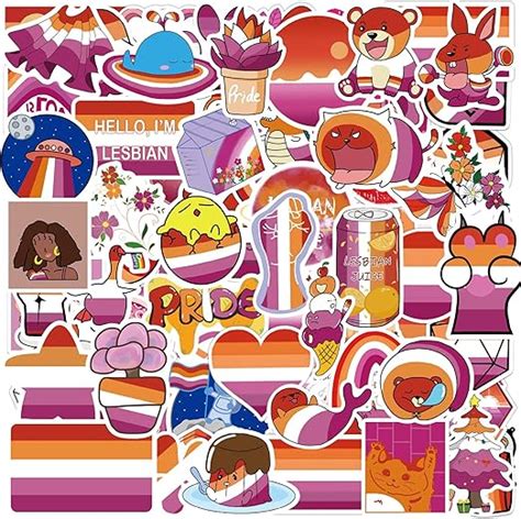 Meplum Pride Wlw Lesbian Stickers 210 Pcs For Wlw Lesbian