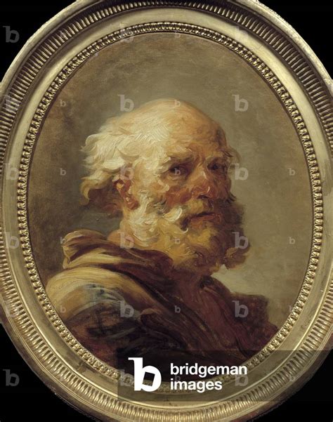 Old Man S Head Painting By Jean Honore Fragonard Ca