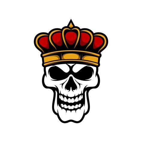 Premium Vector Skull King Logo Design Vector