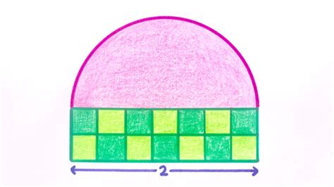 Squares And A Semi Circle In Notes