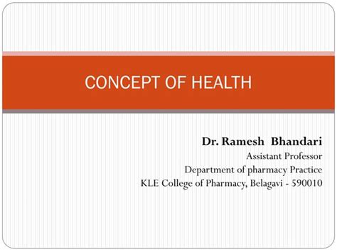 Concept Dimension Determinants And Indicators Of Health Ppt