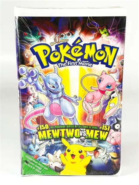 SEALED BRAND NEW Pokemon The First Movie VHS Tape Mewtwo VS Mew 150