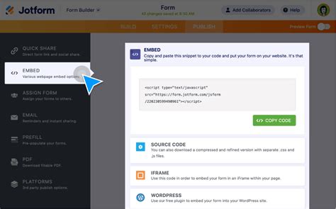 Embed Your Forms Into Your Website Jform