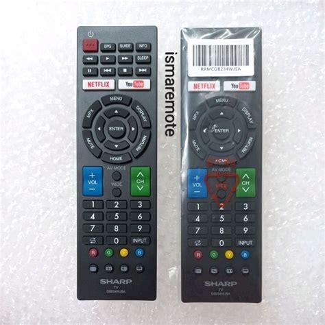 Jual REMOTE REMOT TV SHARP AQUOS SMART TV GB 234 WJSA ORIGINAL ASLI