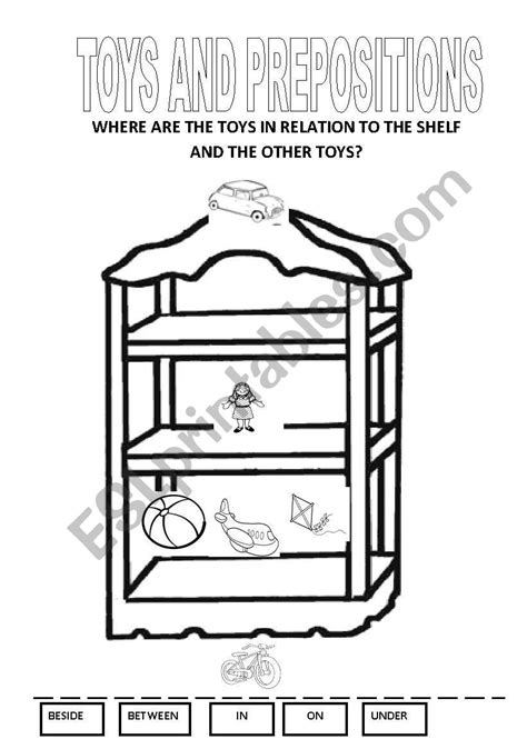 Toys And Prepositions Esl Worksheet By Afff