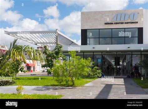 The New Ado Bus Station In Meridas Historical Center Merida Mexico