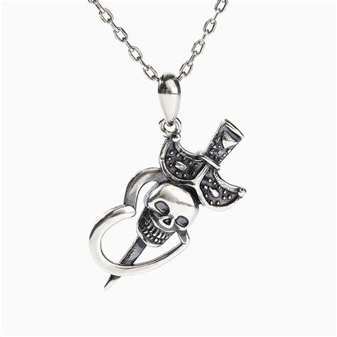 Jeulia Skeleton Biker Sterling Silver Necklace Jeulia Jewelry