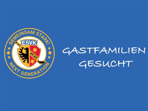 Gastfamilien für Nachwuchsspieler des ESV Kaufbeuren e V gesucht