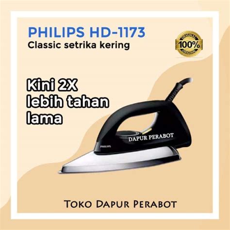 Promo Setrika Strika Setrikaan Gosokan Seterika Philip Baju Listrik