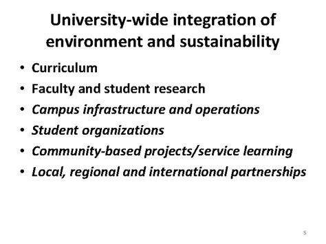 Sustainable Campus As A Living Learning Lab For