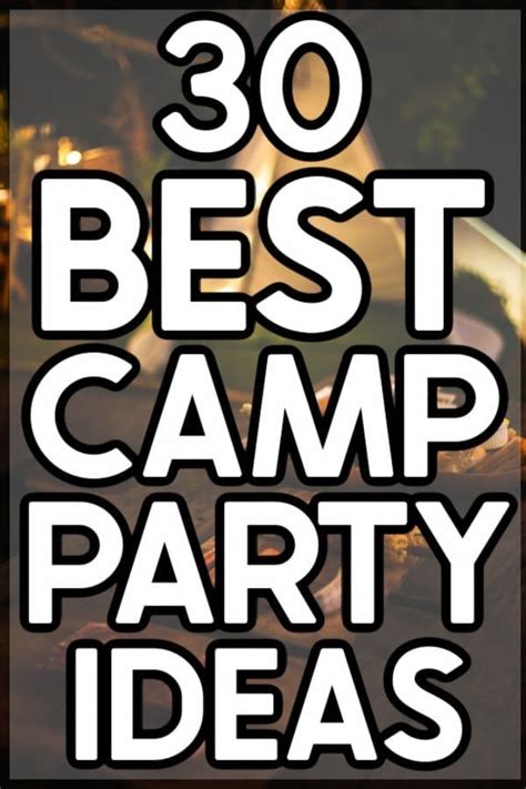 Camping Party Ideas Camping Birthday Party Camping Birthday