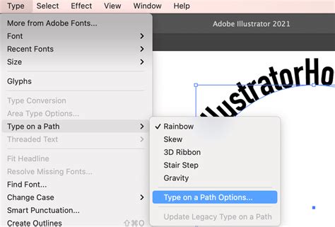 Steps To Make Text Follow A Path In Adobe Illustrator