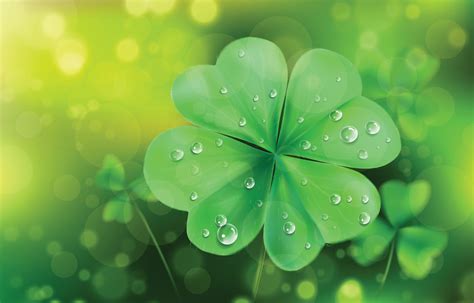 Realistic Four Leaf Clover Concept 4409823 Vector Art At Vecteezy