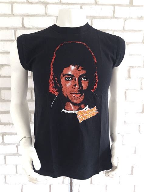 S Vintage Michael Jackson Thriller Tshirt Etsy