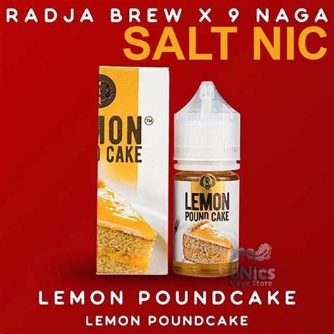 Jual Liquid Vape SaltNic Lemon Pound Cake Salt 30 ML 20 MG By 9