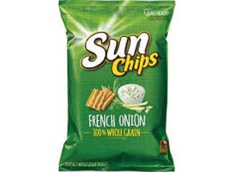 Delicious And Tasty Sun Chips French Spicy Onion Flavored Multigrain