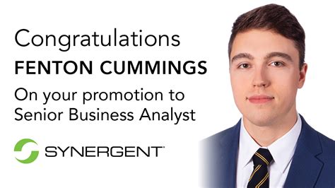 Synergent On Twitter Congratulations To Fenton Cummings Who Was