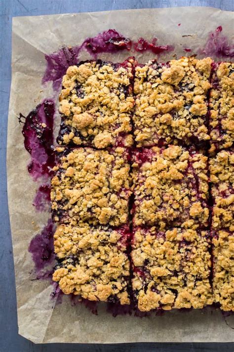 Berry Crumble Bars Vegan Domestic Gothess