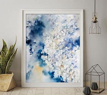 Watercolor Paintings from Etsy - The Honeycomb Home