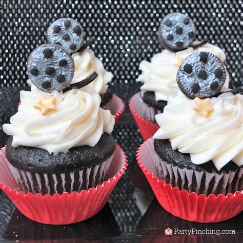 Movie Cupcakes Movie Night Food Recipes Oscar Academy Award Party