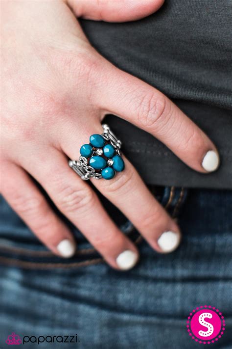 Paparazzi Accessories Sparkle Storm Blue Ring Paparazzi Accessories