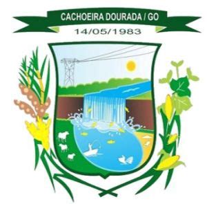 Brasão do Cachoeira Dourada Goiás Coat of arms crest of Cachoeira